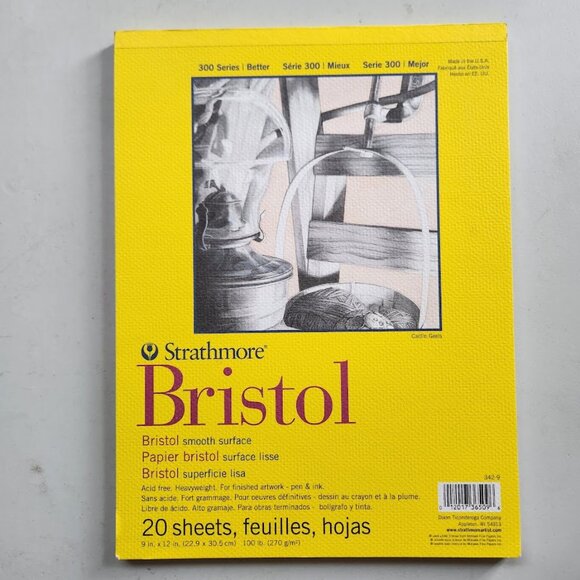 NEW Strathmore Bristol 300 Series Sketch Pad Paper Notebook Art Drawing Supplies - Picture 1 of 10